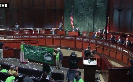 ‘Cop City’ protesters throw ping pong balls during Atlanta council meeting: ‘Dropped the ball’