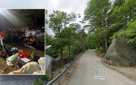 Boy rescued after being trapped between two boulders for nine hours