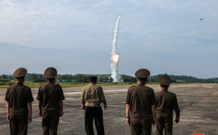 North Korea says it tested new ballistic missile with ‘super-large’ warhead