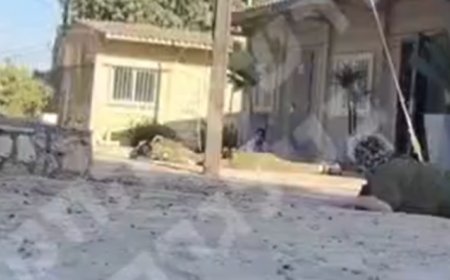 Israeli soldiers hide from Hezbollah rockets