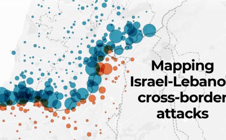 Mapping 10,000 cross-border attacks between Israel and Lebanon