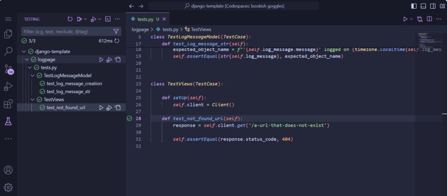 VS Code Python擴充套件更新,新增Django單元測試功能