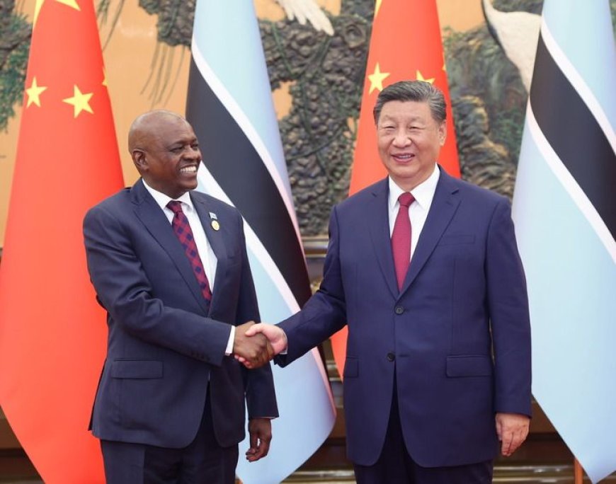 习近平会见博茨瓦纳总统马西西