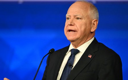 A visibly shaky Walz says the world needs 'steady leadership'