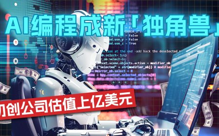 AI编程成新“独角兽”，初创公司估值上亿美元