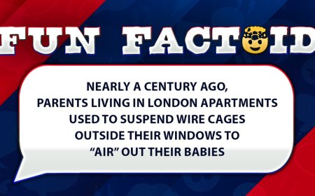 Fun Facts: In 1930s London, parents placed kids in 'baby cages' that hung outside apartment windows