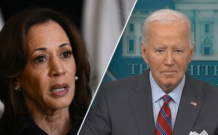 Biden says he and Kamala Harris are 'singing from the same song sheet' — as she tries distancing herself