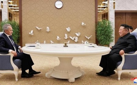 金正恩会见俄联邦安全会议秘书绍伊古